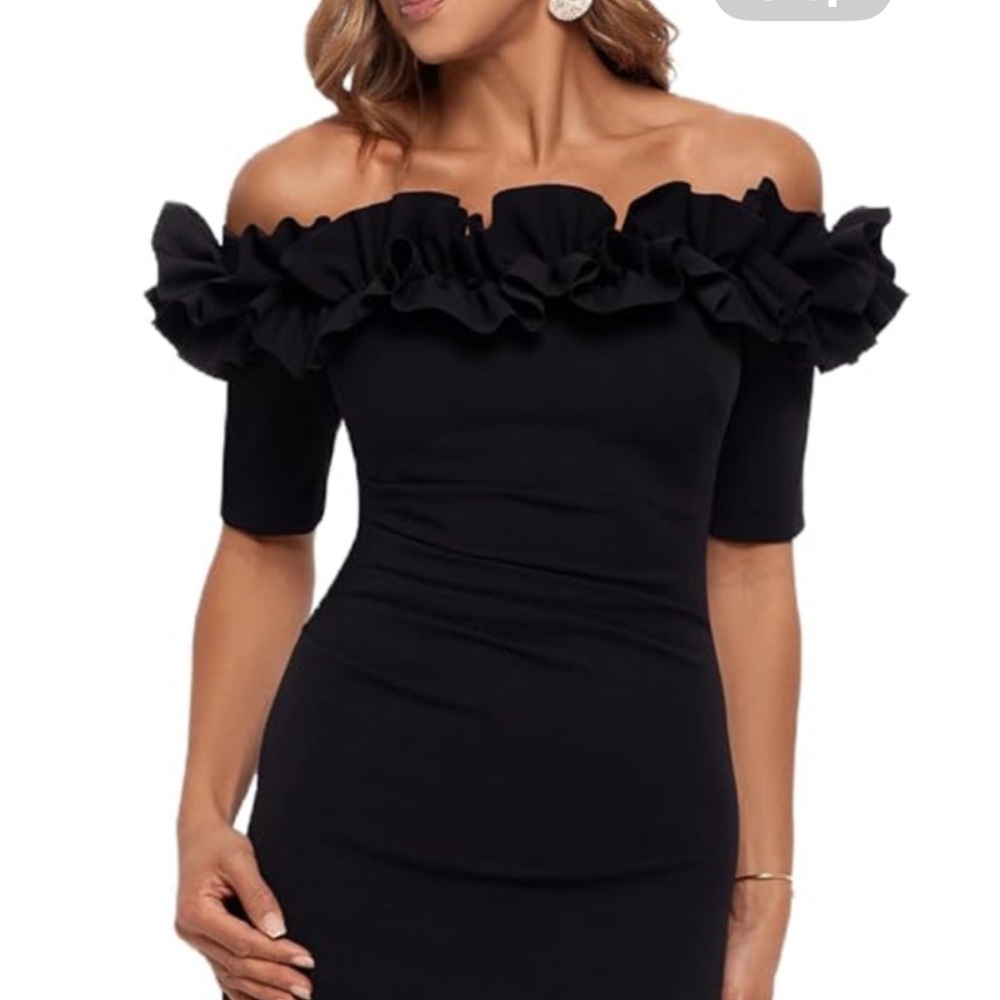 Xscape Black Maxi Dress
